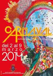 Cartel anunciador de los Carnavales 2014 de Ciudad Real