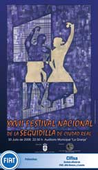 Cartel anunciador XXVII Festival Nacional de la Seguidilla Ciudad Real ao 2006