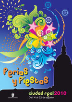 Cartel anunciador Ferias y Fiestas en honor a la Virgen del Prado 2010 de Ciudad Real