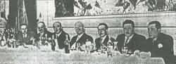 Mesa presidencial del banquete en en honor del Sr. Lerroux. 1932. Gran Casino de Ciudad Real