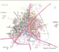 Plano división de barrios de Ciudad Real