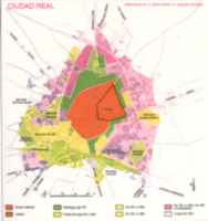 Plano división de barrios de Ciudad Real