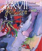 Cartel anunciador XXVII Festival Internacional de Folklore Ciudad Real año 2008