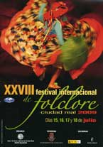 Cartel anunciador XXVIII Festival Internacional de Folklore Ciudad Real año 2009