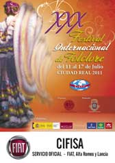 Cartel anunciador XXX Festival Internacional de Folklore Ciudad Real año 2011
