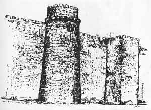 Torre del cubo o redonda de la muralla