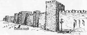Lienzo de muralla donde ajusticiaba la Santa Hermandad (junto al camino del cementerio (comienzos del S. XIX)