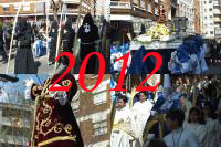 Procesión de la Hermandad de las Palmas de Ciudad Real en el Domingo de Ramos del año 2012