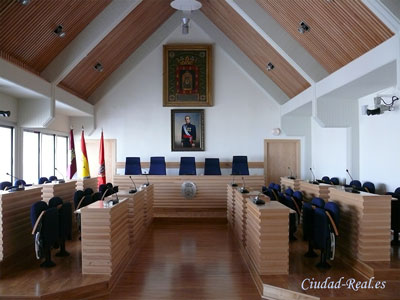 Salón de plenos del Ayuntamiento de Ciudad Real