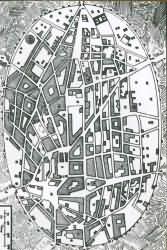 Plano antiguo de Ciudad Real de 1850